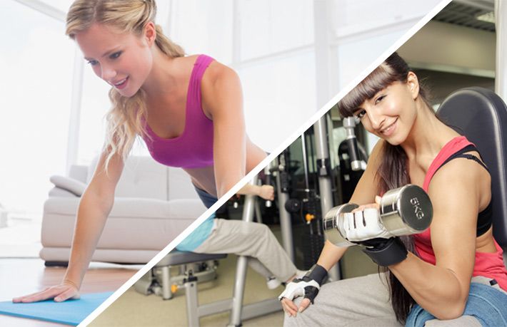 Workout at home VS workout at the gym
