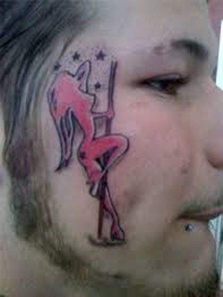 fail pole dance tattoo