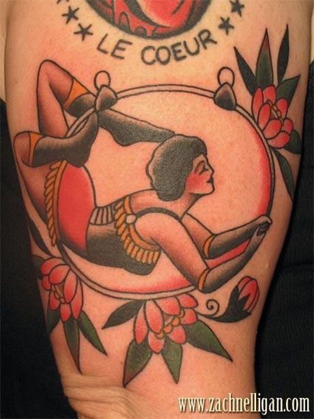 Aerial hoop tattoo