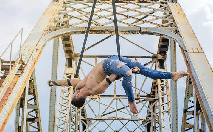 Aerial Straps Where Grace and Strength Take Flight
