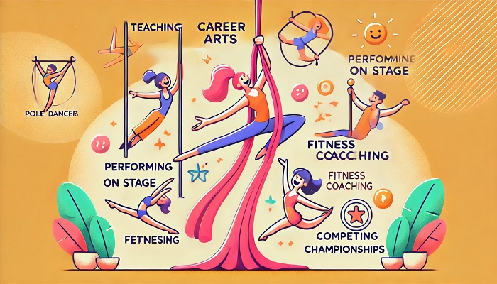 Aerialist performing on silks - aerialists jobs in performance"