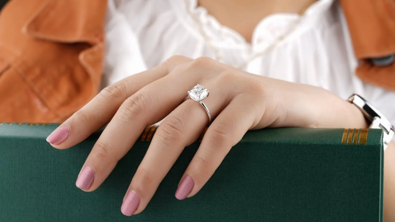 Moissanite Engagement Ring