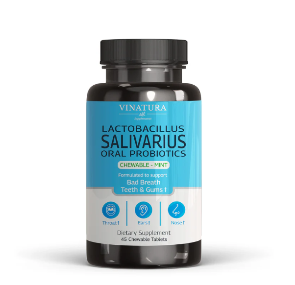 Vinatura Lactobacillus Salivarius Oral Probiotics for Bad Breath