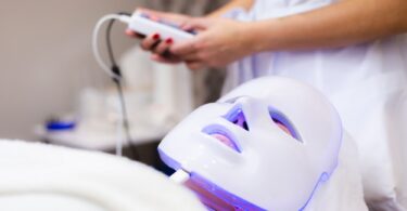 red light innovation therapy device in a wellness clinic